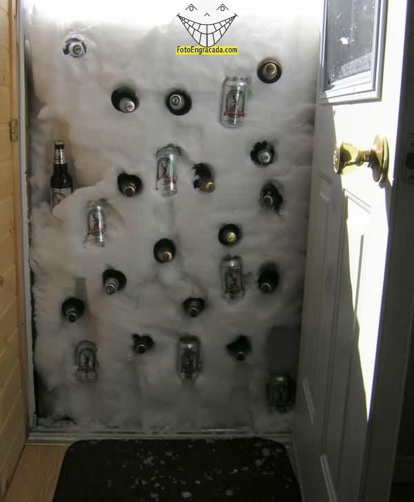 Neve na porta