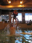 Playing in the Medicine Hat pool on boxing day.