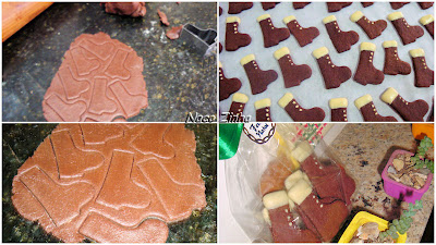 Biscoito botinha de natal