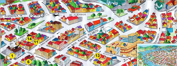 Mapa de Valdivia en el Bicentenario