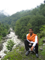 Alongside the Yamuna.