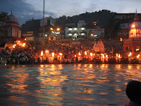 Ganga aarti (offering of fire), Haridwar.