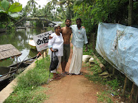 With our boat rower/guide, Allapuzha