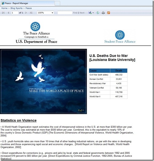 Sample Peace Report