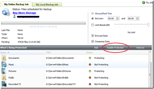 Enable Protection for Shared Folders Enable Protection for Shared Folders