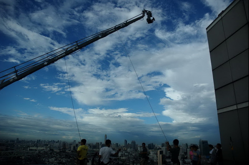 behind the scenes from cat tele...