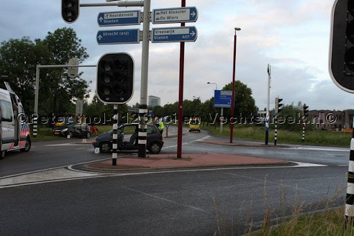 Het kruispunt van het ongeval
