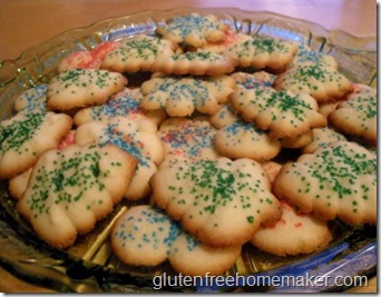 spritz cookies on plate