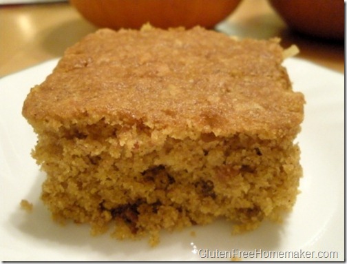 pumpkin sheet cake piece