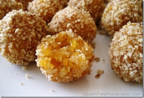 nutty apricot balls - bitten