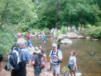 Crossing Caffee Creek where it emptys into the Cahaba River Photo Crossing Caffee Creek where it emptys into the Cahaba River Photo