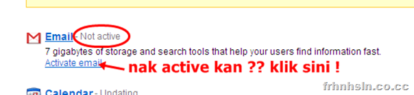 email : not active