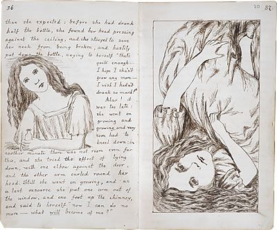 Manuscrito Alicia en el País de las Maravillas
