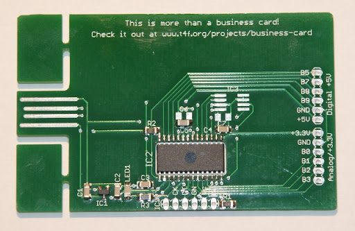 Trasera de la tarjeta de negocios USB Trasera de la tarjeta de negocios USB