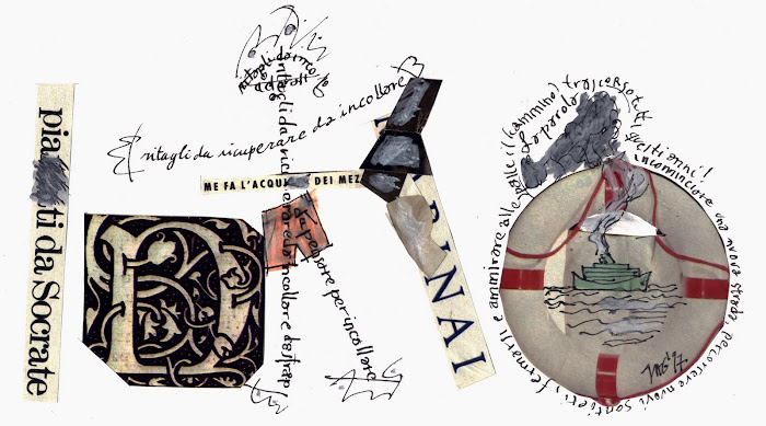 clippings from magazines and free verse