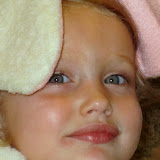 Pippa as a Sheep (She says she'll be a Donkey next year)