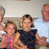 Evie &amp; Pippa with Grandma &amp; Grandad