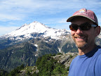 Self portrait with Baker in the background.