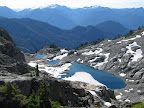 Hidden lakes in Mt Baker Wilderness.