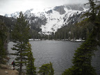 Hiking around TJ Lake in Mammoth with brother Arlo.