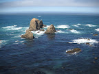 Looking out at the Pacific from Highway 1.