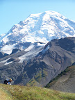 Jorma with Mt Baker in the Background.