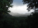 The valley we hiked into earlier that day.