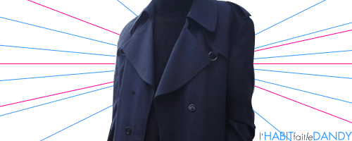 Dandy trench col roulé