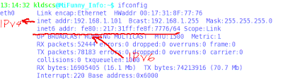 Linux 下控制台执行 ipconfig(点击进入相册观看大图) Linux 下控制台执行 ipconfig