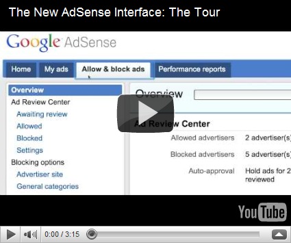 New Google Adsense Interface