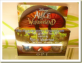 opi alice in wonderland nail lacquers