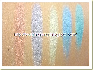 swatches Shiseido spring collection 2010
