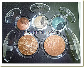 The Body Shop Baked to last eyeshadows and bronzers close up