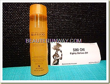 Alterna bamboo shampoo anti-frizz smooth hair Kim Robinsons