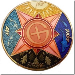 Elements Compass Sun gold (front)