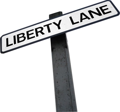 liberty lane sign