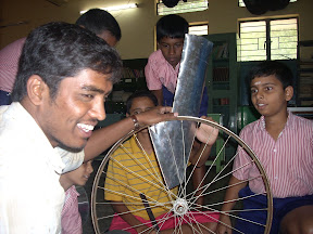 Windmill designed using cycle wheel Windmill designed using cycle wheel