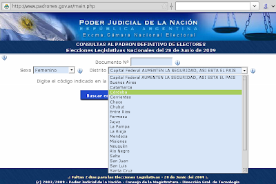 Padrones Electorales - Segunda Modificación