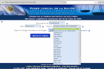Padrones Electorales - Primera Modificacion