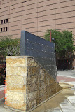 Wall Fountain-water flows from top and down both sides.