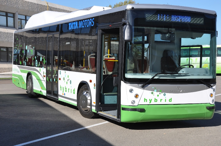 Tata Hispano CNG Hybrid w Madrycie Tata Hispano CNG Hybrid w Madrycie