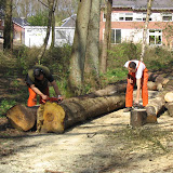 Brandhout voor de groep