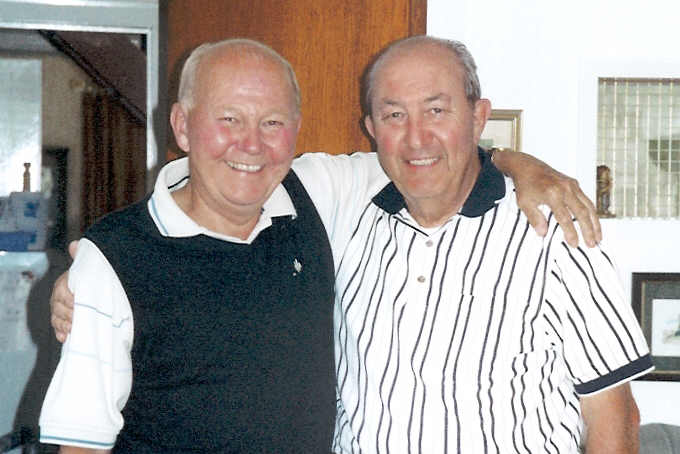 Alan Rigby and Stuart Speake, nephew and uncle, 2003