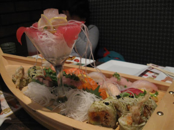 Sushi /sashimi boat at Samurai, Amherst NY Sushi /sashimi boat at Samurai, Amherst NY