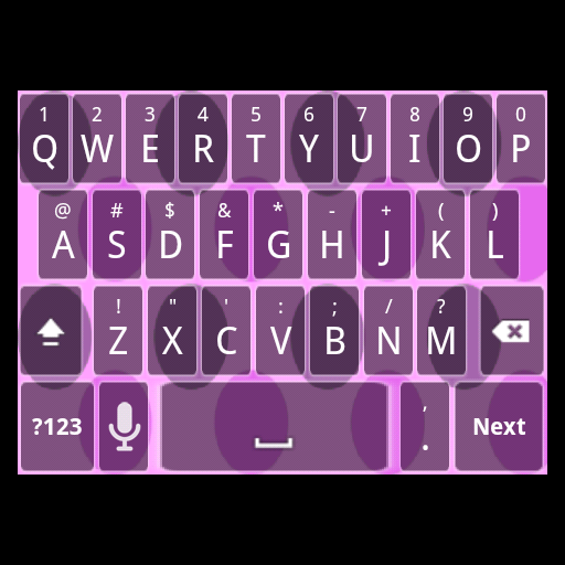 Pink Poka Dot Keyboard Skin LOGO-APP點子