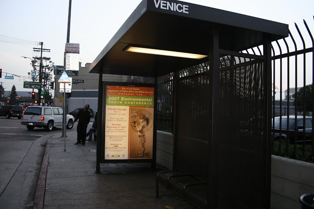 Bus stop Venice Boulevardd & Grand Avenue