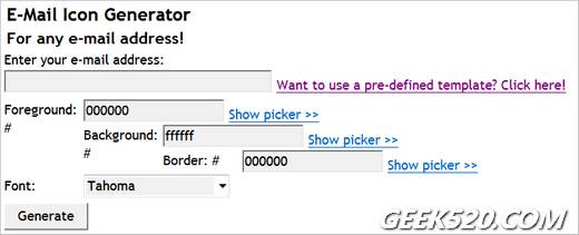 E-Mail Icon Generator邮箱图标在线生成工具