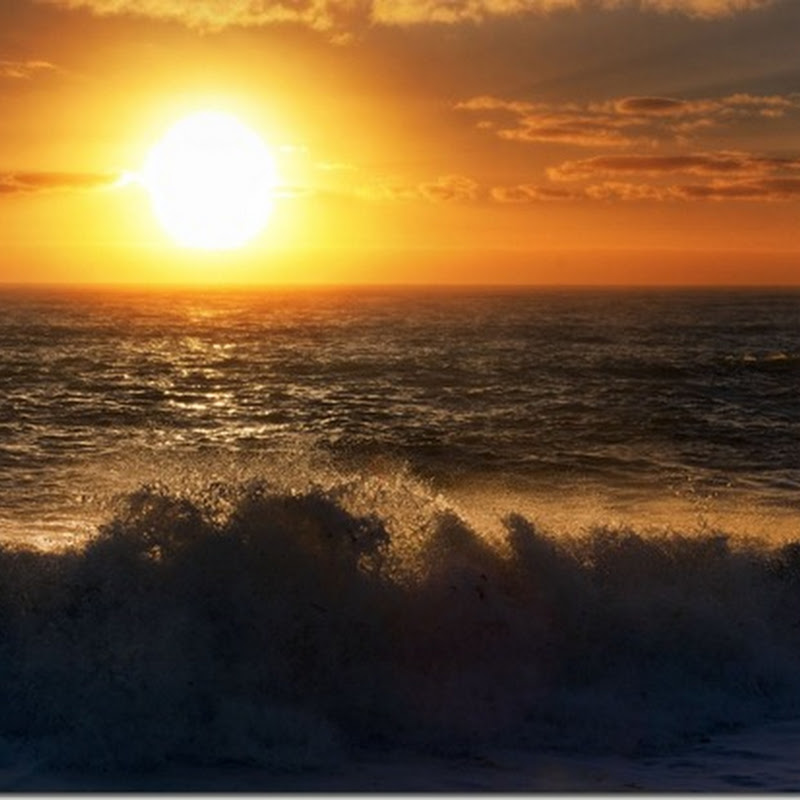Stunning seascape sunset wallpaper