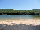 He had the lake to himself (It was COLD!)
