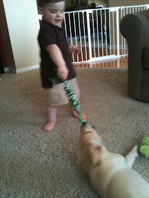 Josh playing with Remy